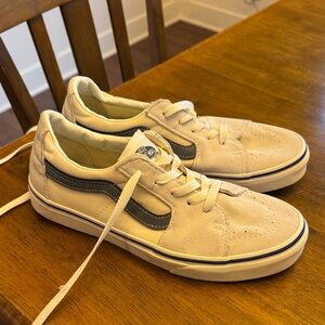 Vans Off-White and Gray Sneakers